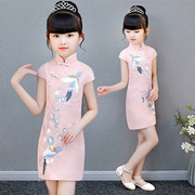 女童旗袍裙2024儿童宝宝，中国风小女孩，唐装连衣裙夏季纯棉童装