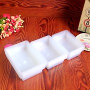 透明收纳盒塑料冰盘长方形，小盒保鲜盒无盖，冰盒冰盆食品盒批