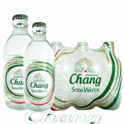 泰国泰象苏打水进口chang象牌无糖原味气泡型苏打饮料12瓶装