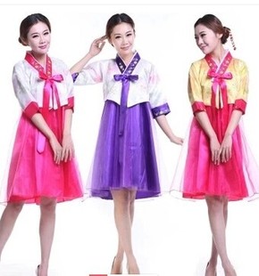 韩国舞蹈服装演出服改良成人韩服，女短款朝鲜族大长今，传统宫廷古装