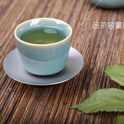 台湾宜龙茶具EILONG 绿翠玉兔毫釉单杯品茗杯普洱铁观音茶杯