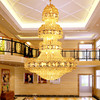 奢华水晶大吊灯多层别墅复式客厅，灯中空楼梯，吊灯现代欧式灯具
