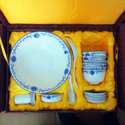 景德镇陶瓷器28头骨瓷餐具 组合创意套装家用碗盘 中式