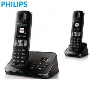 飞利浦Philips D605数字无绳电话机彩屏欧式答录办公家用座机