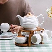 创意陶瓷咖啡杯套装欧式简约下午茶咖啡杯套具带碟带勺带架组合
