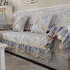 欧式沙发垫四季通用布艺防滑坐垫，客厅简约现代万能全包沙发套灰色