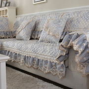 欧式沙发垫四季通用布艺，防滑坐垫客厅，简约现代万能全包沙发套灰色