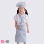 韩版儿童厨师服套装中大童烘焙小厨师定制幼儿园演出服角色表演服