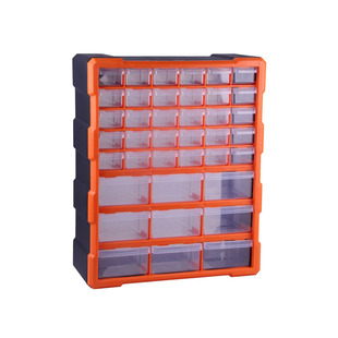 高品质环保抽屉式塑料零件盒杂物配件分类整理柜积木收纳箱可壁挂