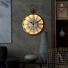 北欧式复古静音餐客厅，卧室家用挂表美式乡村时钟创意个性大挂钟表