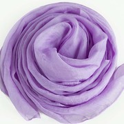 女秋冬季韩版雪纺纯色，纱巾浅紫色丝巾舞蹈围巾，长款超大披肩两用