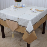 欧式高档餐桌桌旗方桌布，防水防油茶几布艺桌垫隔热垫台布定制