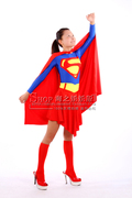 女超人连体紧身衣cosplay动漫影视人物服装，万圣节舞台演出装备
