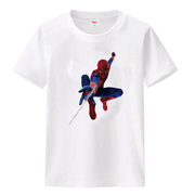 蜘蛛侠男童女童夏季t恤小童卡通短袖学生纯棉半袖T恤童装体恤