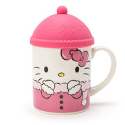 日本SanrioHello Kitty 陶瓷杯馬克杯咖啡杯茶杯附蓋(帽子)