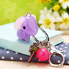 韩国创意可爱水钻糖果色，小狗汽车钥匙扣女包包挂件钥匙链饰品