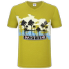 卡帝乐鳄鱼丝光棉短袖t恤修身v领时尚休闲海洋，沙滩旅游男装体恤衫