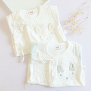 春秋季新生儿衣服0-3个月，纯棉宝宝秋哈衣蝴蝶衣，和尚服婴儿连体衣