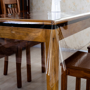 pvc薄款下垂餐桌垫透明塑料，软质玻璃台布保护膜防水免洗桌布