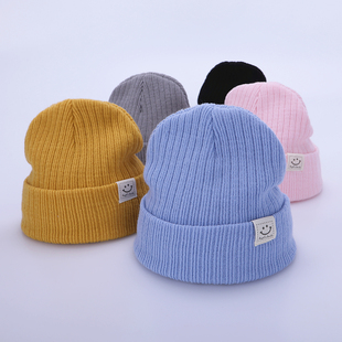 宝宝帽子冬季婴儿毛线帽4-22个月秋男童女童套头帽保暖儿童针织帽
