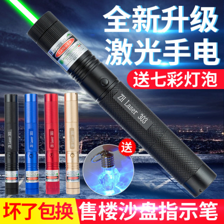 激光手电射灯