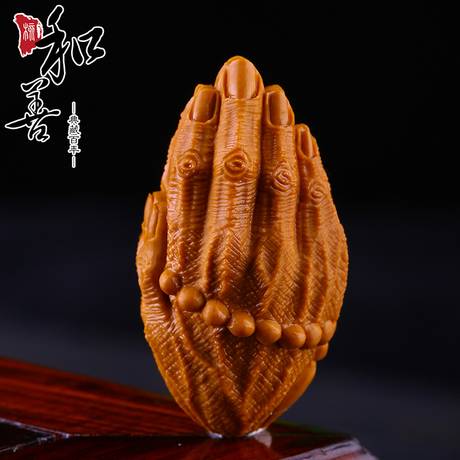 橄榄核雕佛手