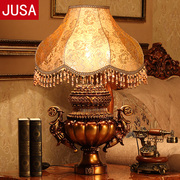 欧式别墅客厅台灯大厅书房，古典奢华树脂复古特大号艺术创意灯具