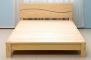 实木家具实木床松木家具1米单人床双人床松木床