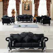 欧式实木沙发古典布艺三人位客厅小户型123组合沙发美容院沙发