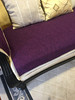 棉麻加厚防滑亚麻沙发垫紫高档沙发巾纯色简约沙发垫布艺四季