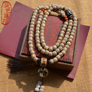 藏式血丝菩提，108颗星月手串手链佛珠，念珠金丝菩提子本命年项链