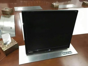 防夹手液晶屏升降器显示器，会议室桌面电脑显示屏，电动机维修电视