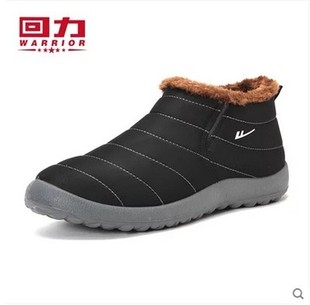 上海回力棉鞋男鞋冬季保暖鞋女高帮加绒防滑防水雪地短靴棉靴