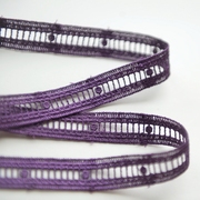 g581深紫色水溶刺绣花边辅料，服装手工项链蕾丝材料宽1.5cm