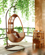 印尼进口真藤吊椅吊篮，阳台躺椅藤家具秋千，户外摇椅休闲椅