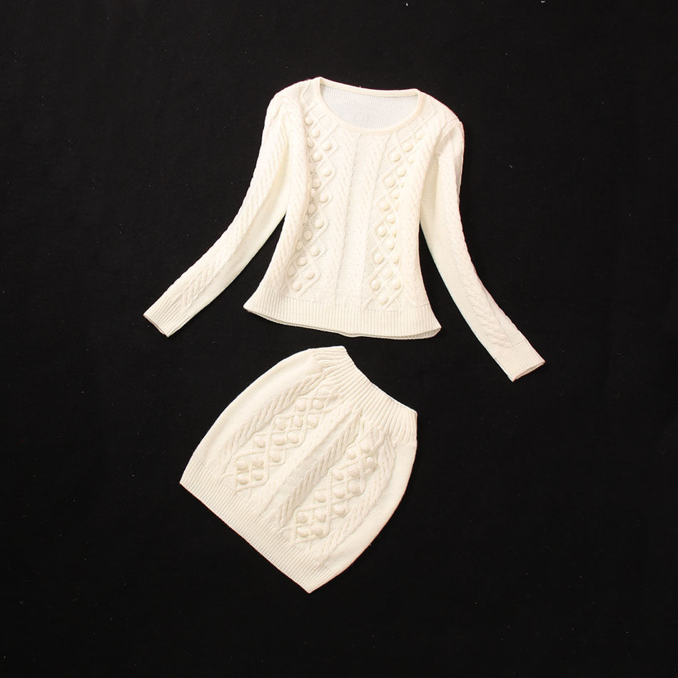 VVLUX欧洲站2013秋装小香风<em>毛衣针织套裙</em>2