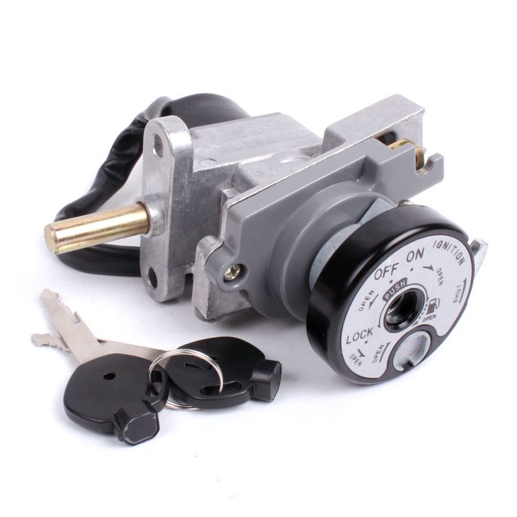 摩托车助力车电动车仿迅鹰款磁盖电门锁双拉线