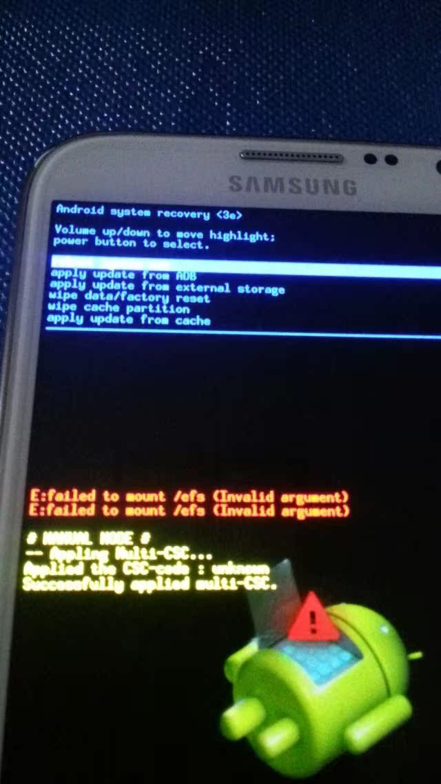 I9300 N7100 I9500 E: failed to mount\/efs EFS丢