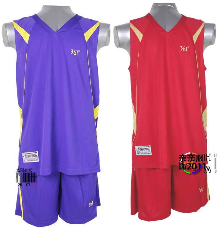 361篮球服套装 男夏篮球衣 训练队服 篮球运动