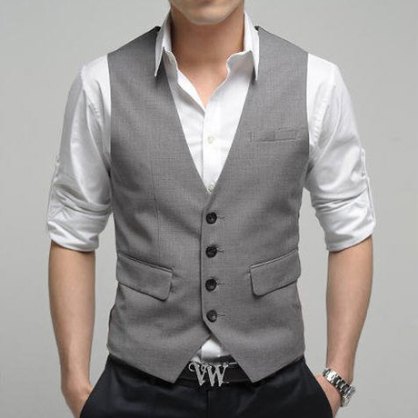 【七格格阿卡】2014春秋新款 潮<em>男士修身马甲</em>