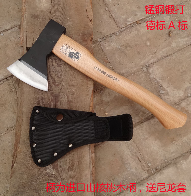进口核桃木柄德式DIN标手斧、短柄斧、厨房斧