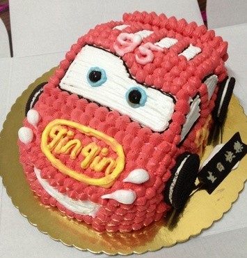 上海生日蛋糕【车模蛋糕汽车蛋糕】闪电麦昆浪