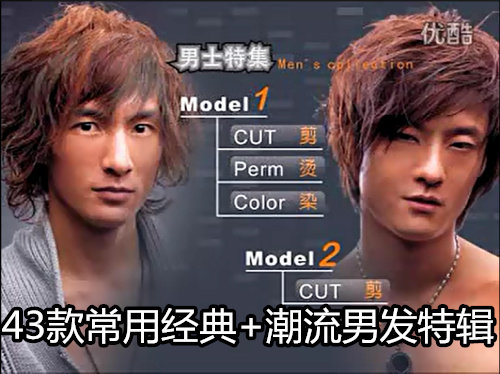 最新<em>男士发型剪发</em>烫染<em>教程</em>最新美发非光碟 最