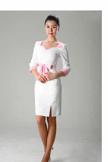 2013<em>高档</em>美容师 连衣裙 按摩 <em>女子</em>养生 <em>休闲会</em>