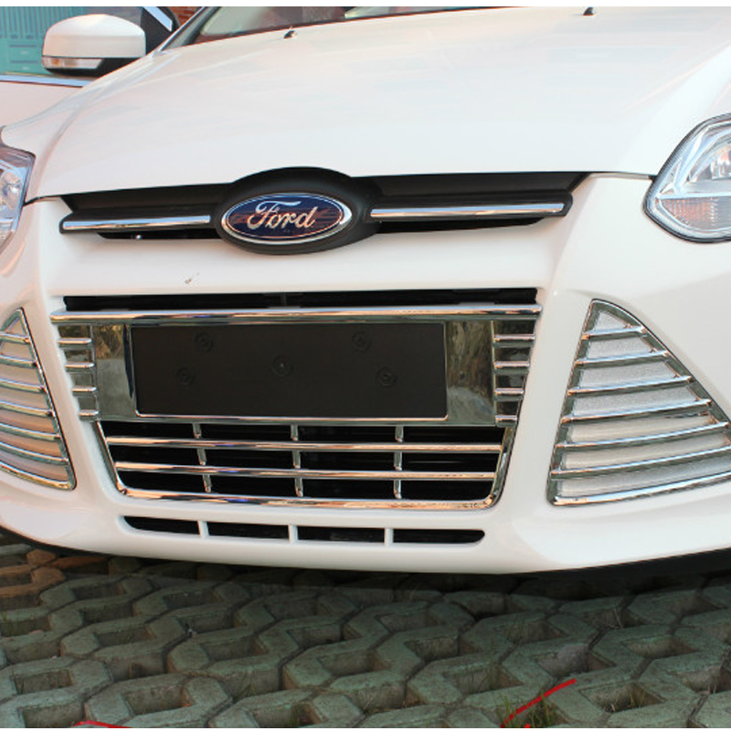 2012款福克斯改装中网 通风口装饰框 新福克斯