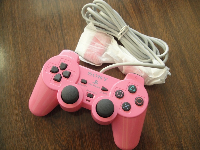 PS2全新原装粉色手柄,镇店之宝,抛光面,稀有,收