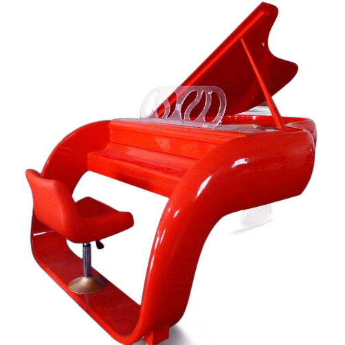 艺术钢琴 概念订制款 创意款 法拉利红色钢琴 货