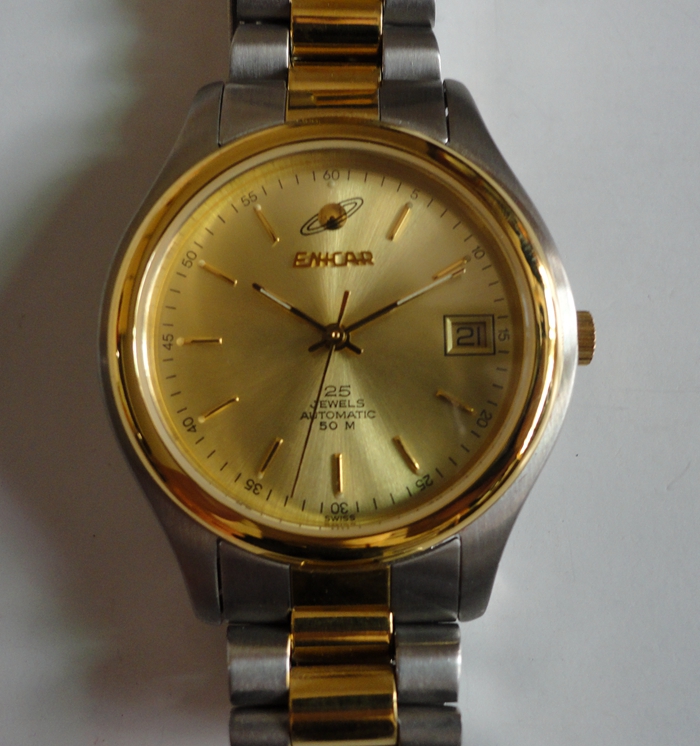 正品 99新的瑞士Enicar\/英纳格手表男士手表 全