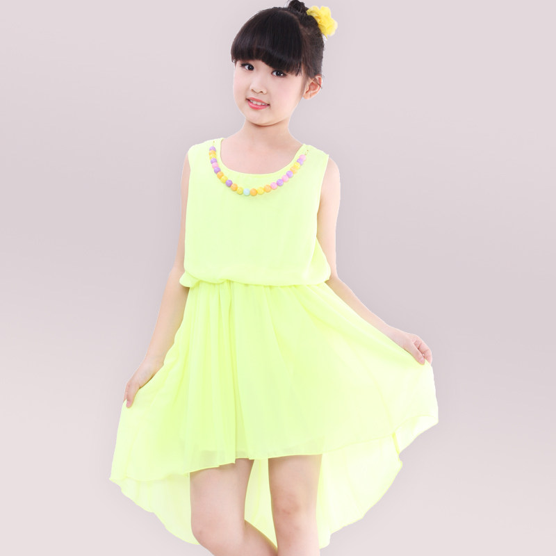 <em>大女童夏装连衣裙</em>雪纺裙小风车中小童韩版雪纺