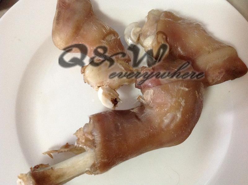 QW宠物 自制新鲜 风干脱水羊蹄 狗零食 羊棒骨